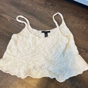 Forever 21 Off-White Knit Tank